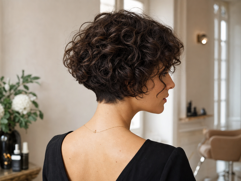 Carré plongeant court sur cheveux frisés : comment éviter l’effet boule ?