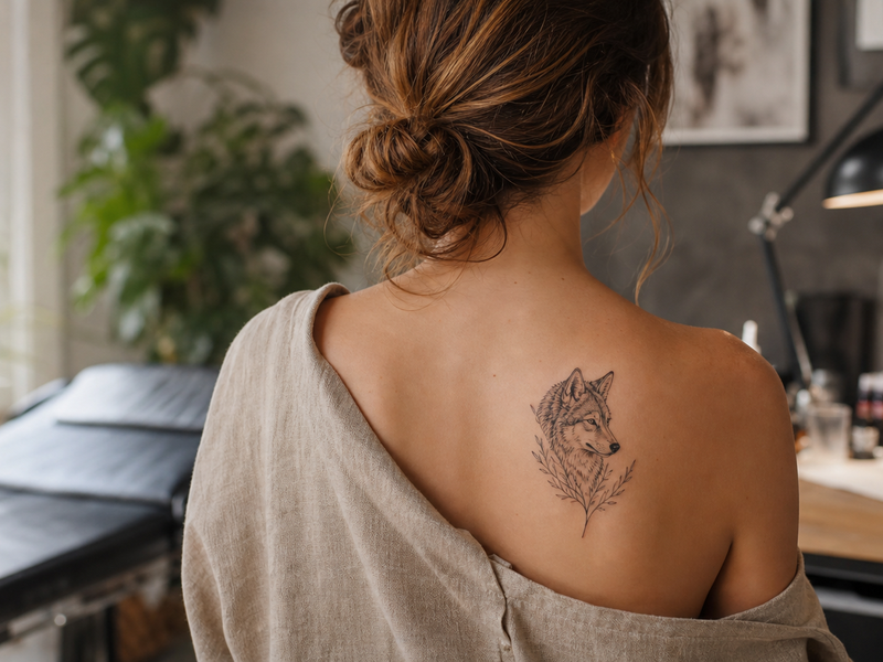 Tatouage loup femme : quelle signification lui donner ?