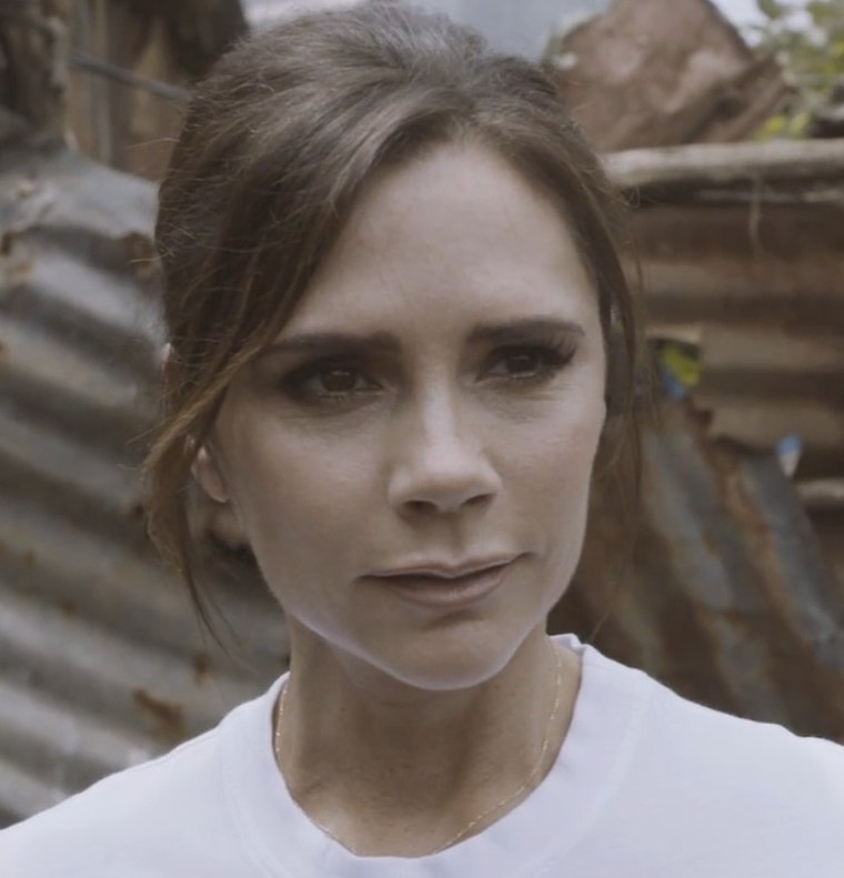 Victoria Beckham avec un carré court structuré en 2018