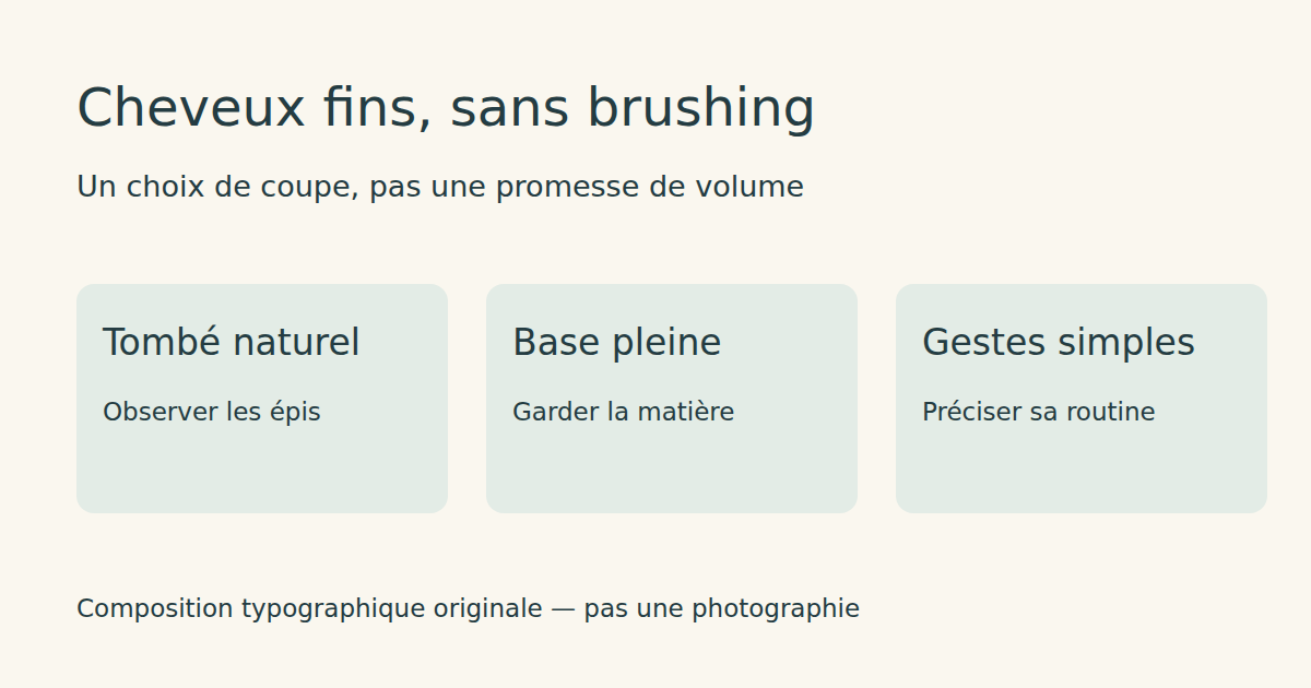 Composition typographique originale : critères de choix d’une coupe sans brushing.