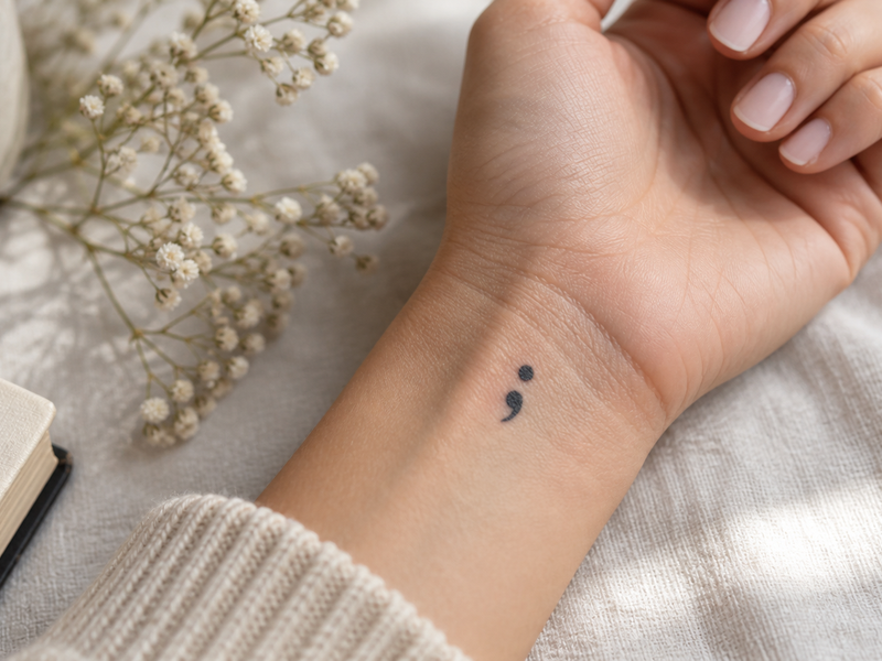 Tatouage point-virgule : sa vraie signification